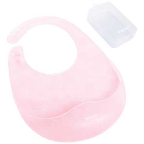 Babador de silicone translúcido com case feminino Pimpolho
