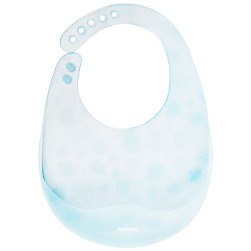 Babador de silicone translúcido com case masculino Pimpolho
