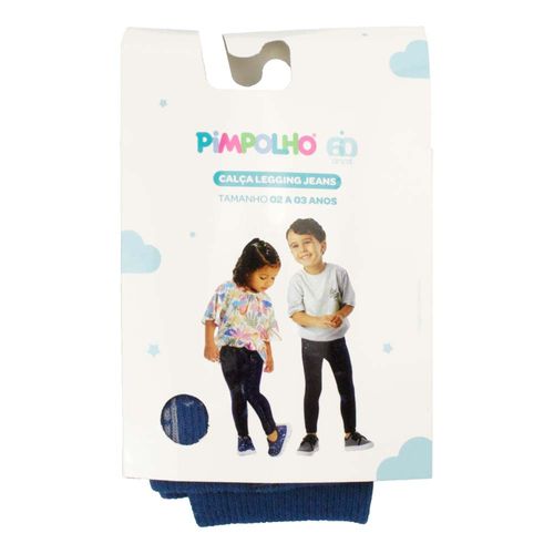 Calça legging jeans 02-03 anos unissex Pimpolho