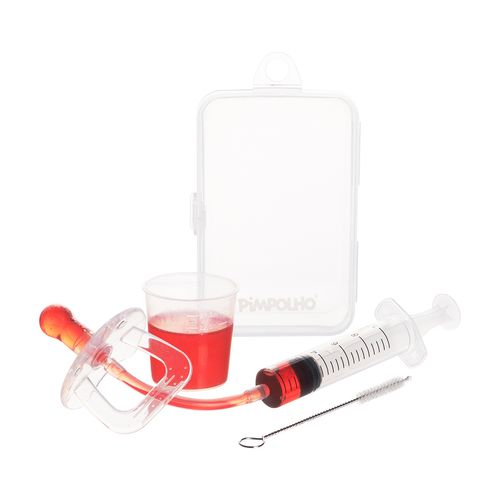 Kit dosador de remédio 10ml com estojo unissex Pimpolho