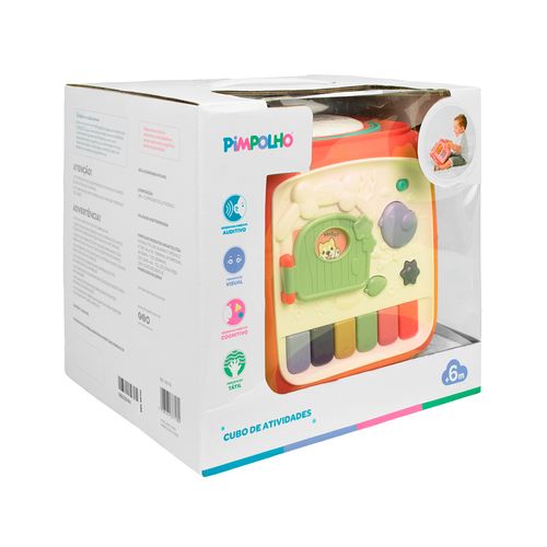 Cubo interativo musical unissex Pimpolho
