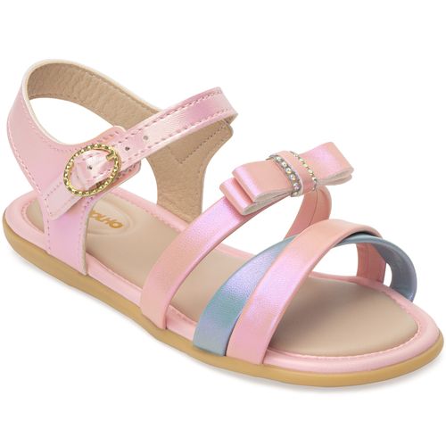 Sandália infanti glam pimpolho rosa/azul