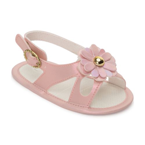 Sandália infantil Pimpolho flora rosa