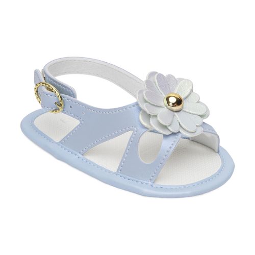 Sandália infantil Pimpolho flora azul