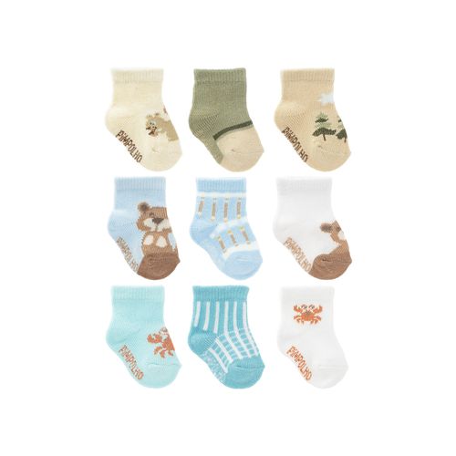 Kit meia colorida C/3 pares tag Tam zero masculino Pimpolho