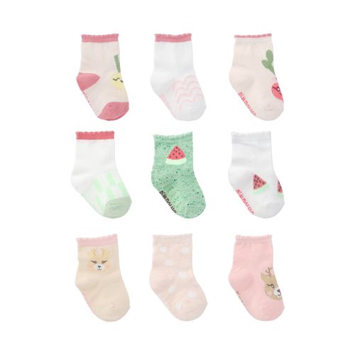 Kit meia colorida C/3 pares tag 16-20  antiderrapante feminino Pimpolho