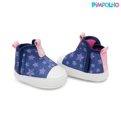 Bota infantil Pimpolho marinho/rosa