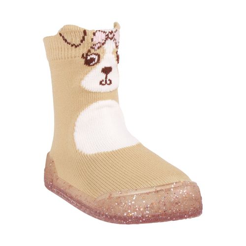 Meia comfort ludica laranja cachorrinha feminina Pimpolho