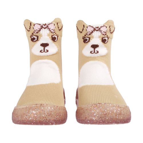 Meia comfort ludica laranja cachorrinha feminina Pimpolho