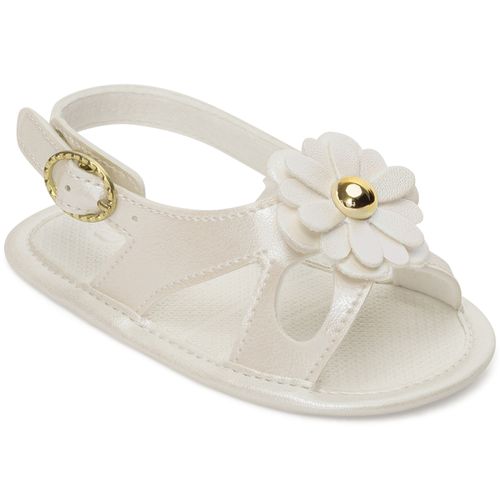 Sandália infantil Pimpolho batizado branca
