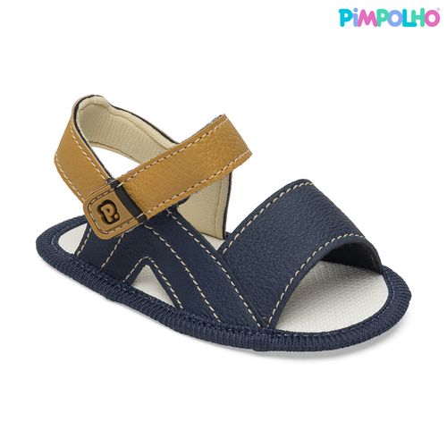 Sandália infantil mini trekker Pimpolho marinho/mostarda