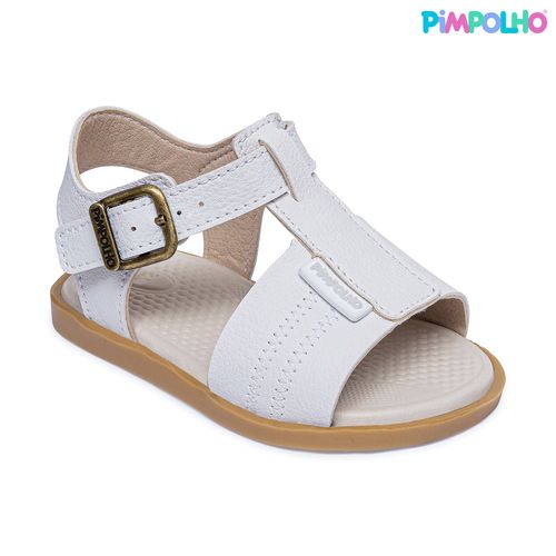 Sandália infantil aventura Pimpolho branca