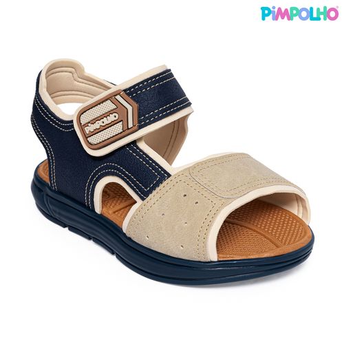 Sandália infantil mini trekker Pimpolho marinho/bege