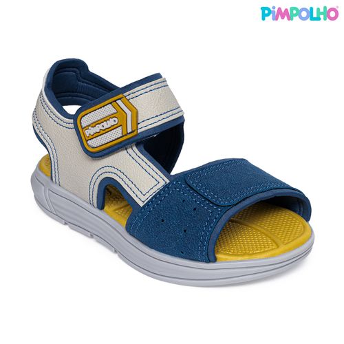 Sandália infantil mini trekker Pimpolho azul/off white