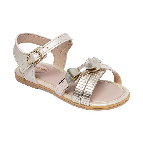 Sandália infantil glam Pimpolho dourada