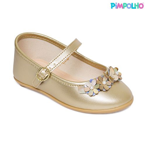 Sapatilha encanto infantil Pimpolho dourada