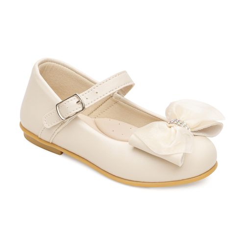 Sapatilha festa infantil Pimpolho fase 3 off white