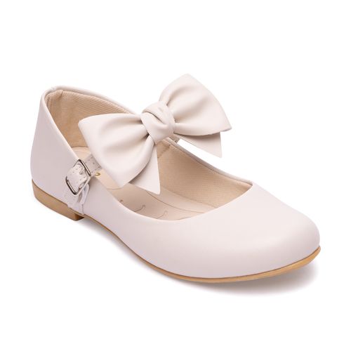 Sapatilha filó infantil Pimpolho off white