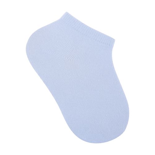Kit meia lisa 3 prs/tag cano baixo 31-34 branca/cinza unissex Pimpolho