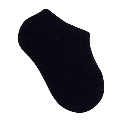 Kit Meia Lisa 3 prs/tag invisivel cinza/preta 31-34 unissex Pimpolho
