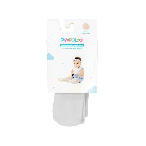 Meia calça algodão lisa 00 A 05 Meses feminino Pimpolho