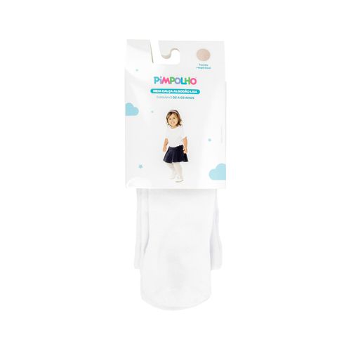 Meia calça algodão lisa 02 A 03 anos feminino Pimpolho
