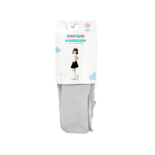 Meia calça algodão lisa 03 A 05 anos feminino Pimpolho