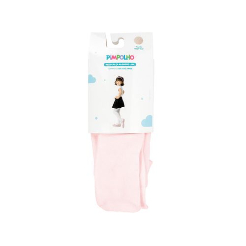 Meia calça algodão lisa 03 A 05 anos feminino Pimpolho
