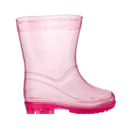 Galocha infantil transparente rosa feminina Pimpolho