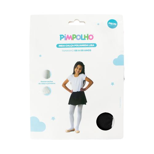 Meia calça poliamida 08-09 anos feminina Pimpolho