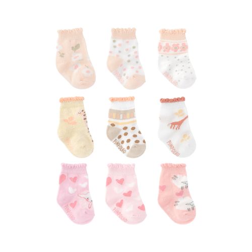 Kit meia colorida C/3 pares tag 00-15 feminino Pimpolho