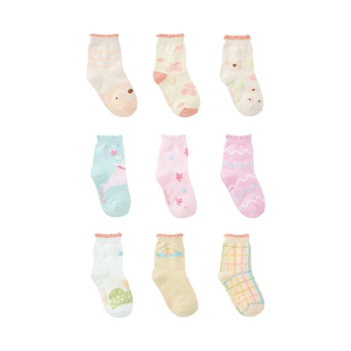 Kit meia colorida C/3 pares tag antiderrapante 26-30 feminino Pimpolho