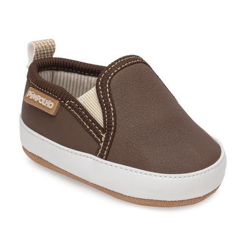 Tênis slip fit infantil Pimpolho marrom